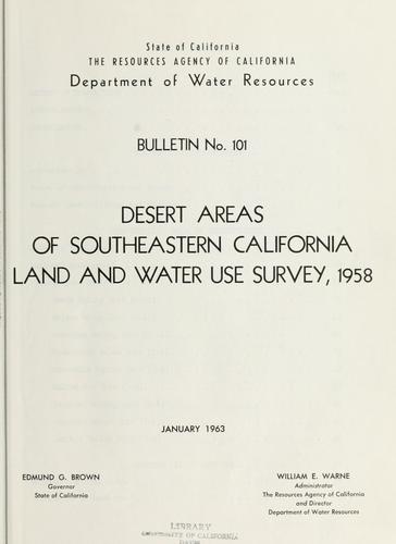 Desert areas of southeastern California