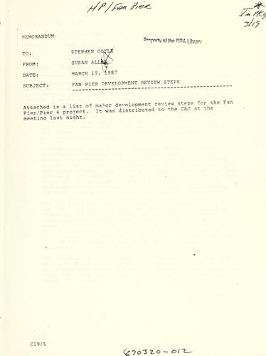 Fan pier/pier 4 major development review steps.