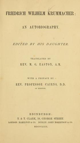 Friedrich Wilhelm Krummacher