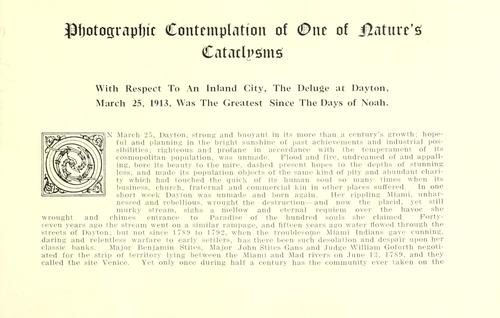 Great 1913 flood, Dayton, Ohio.