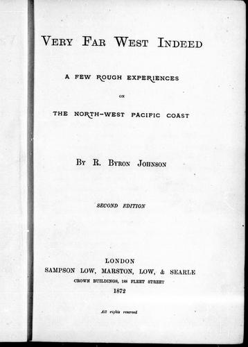 Very far west indeed