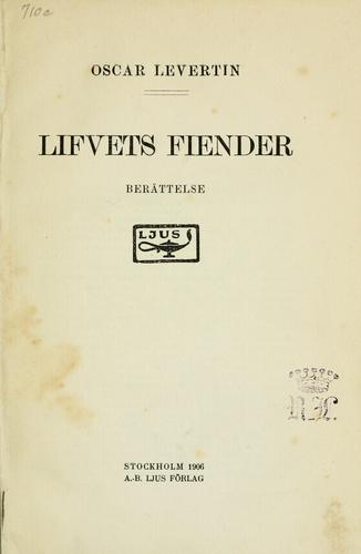 Lifvets fiender