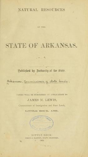Natural resources of the state of Arkansas 