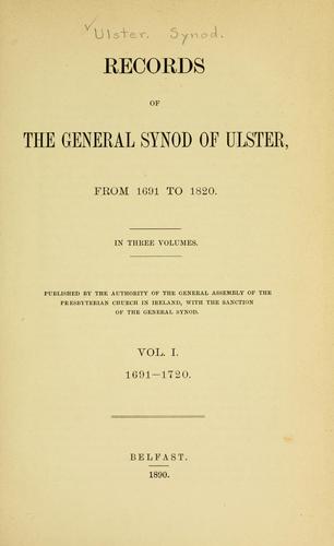 Records of the General Synod of Ulster