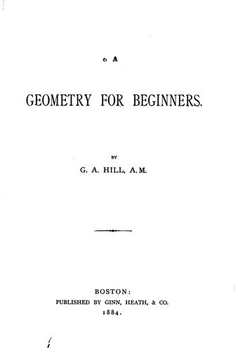 A geometry for beginners.