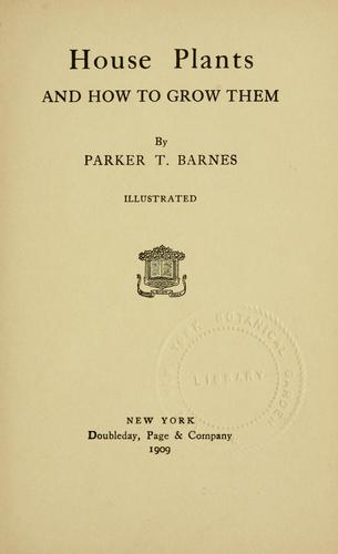 House plants and how to grow them