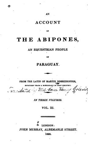An account of the Abipones