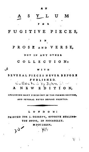 An Asylum for fugitive pieces