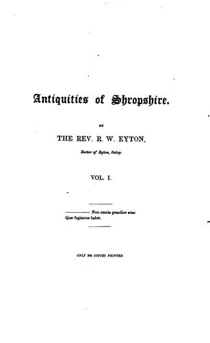 Antiquities of Shropshire