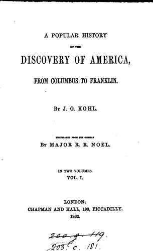A popular history of the discovery of America