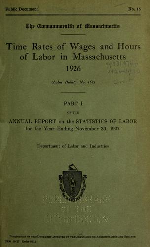 Report on the statistics of labor. (title varies).