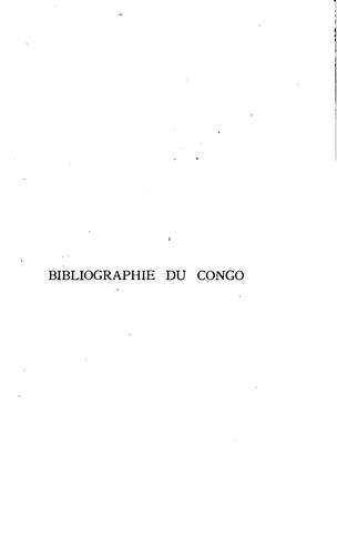 Bibliographie du Congo, 1880-1895.