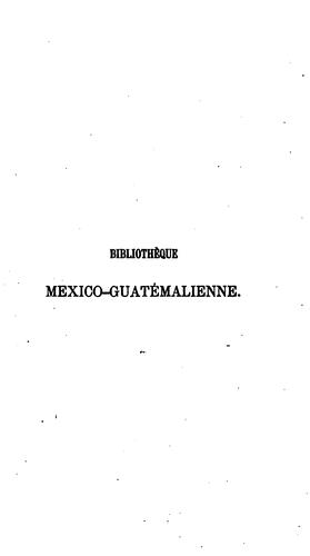 Bibliothèque mexico-guatémalienne