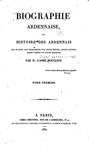 Biographie ardennaise