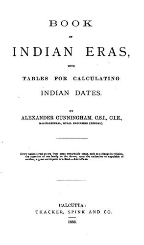 Book of Indian eras