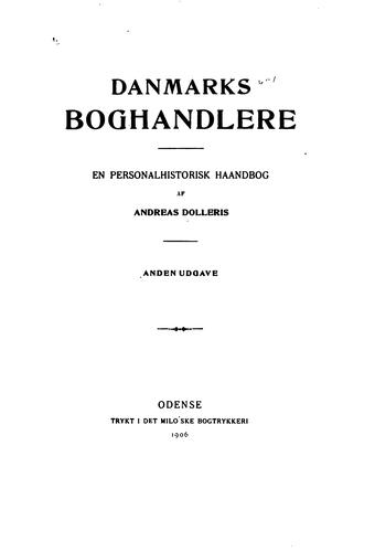 Danmarks boghandlere.