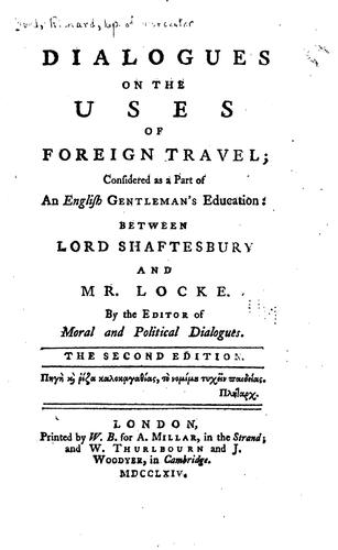 Dialogues on the uses of foreign travel