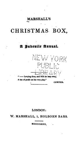 Marshall's Christmas box