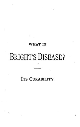 What is Bright's disease?