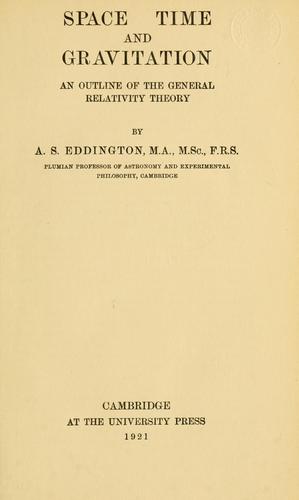 Space, time and gravitation