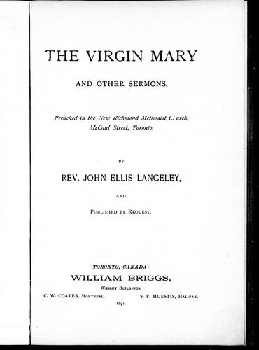 The Virgin Mary and other sermons