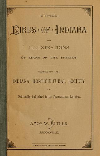 A catalogue of the birds of Indiana