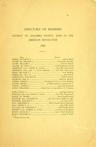 Directory of members...