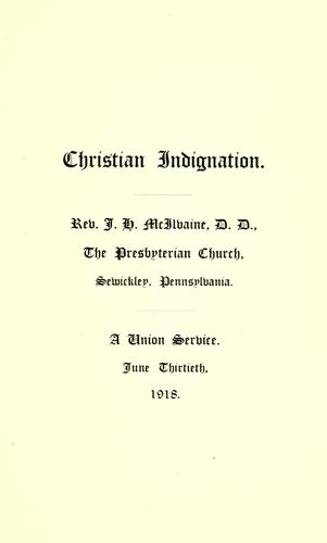 Christian indignation