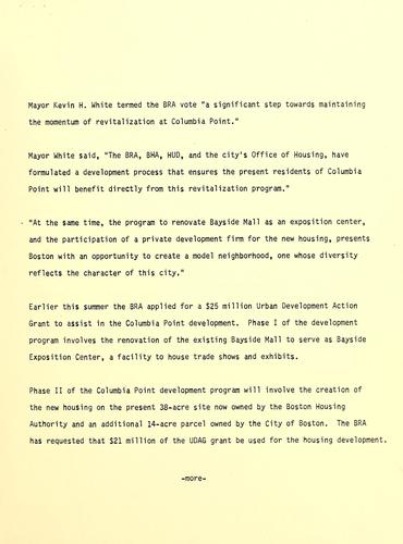 News release dated August 26, 1982.