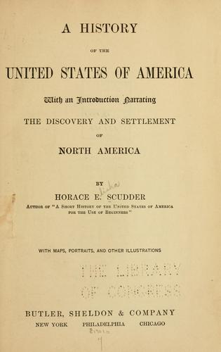 A history of the United States of America