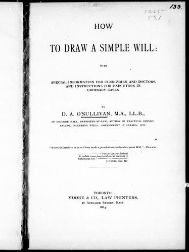 How to draw a simple will