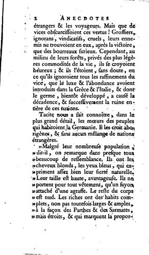 Anecdotes germaniques, depuis l'an de la fondation de Rome 648 ... jusqu'à nos jours [by A.G ...