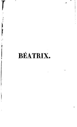 Béatrix, ou Les amours forcés