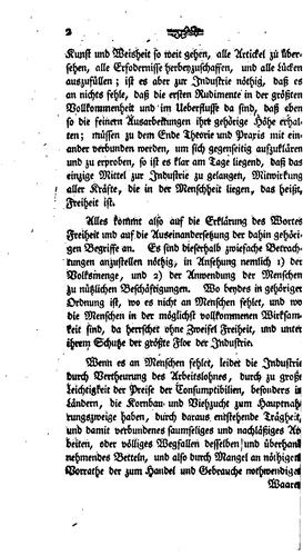 Über die wahren Quellen des Nationalwohlstandes, Freiheit, Volksmenge, Fleiss: Im Zusammenhange ...