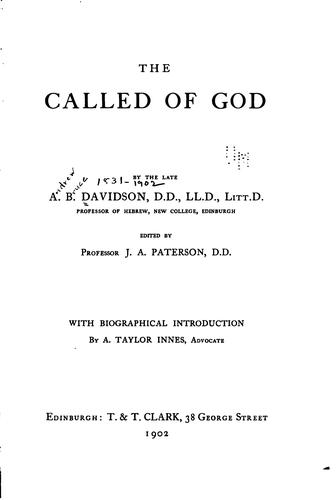 The Called of God