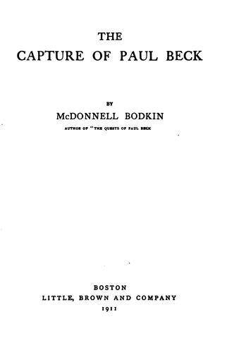 The Capture of Paul Beck