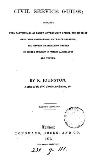 Civil service guide