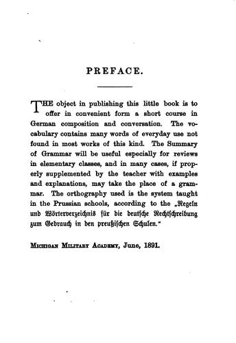 Colloquial German: A Drill-book in Conversation ... with a Vocabulary and a Summary of Grammar
