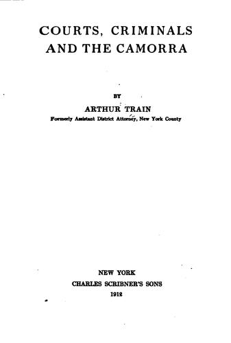 Courts, Criminals, and the Camorra