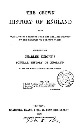 The crown history of England