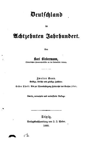Deutschland in achtzehnten Jahrhundert