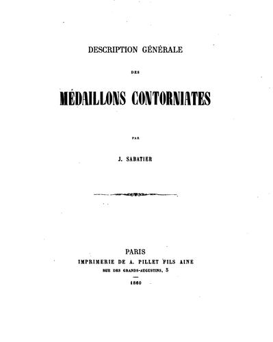 Description générale des médaillons contorniates