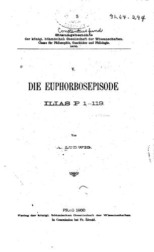 Die Euphorbosepisode, Ilias P I-119