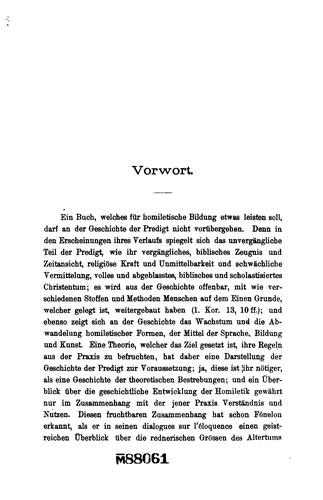 Die Lehre von der Predigt