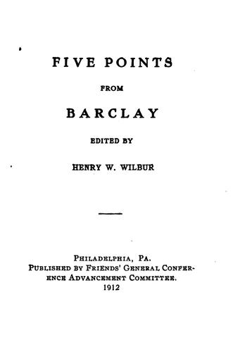 Five Points from Barclay