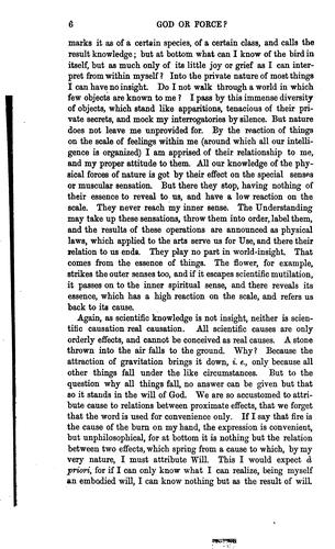 God Or Force? Being an Attempt to Give an Harmonious View of the World After Shewing the ...
