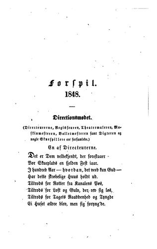 Hundrede Aar: polemisk Comedie i fire Decorationer med Forspil, Efterspil og ...