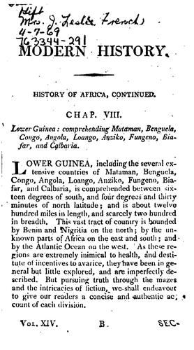 The History of Various Modern African Nations