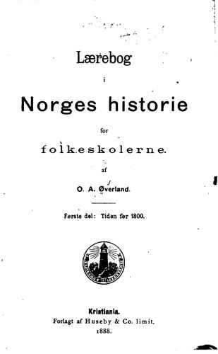 Lærebog i Norges historie for folkeskolerne