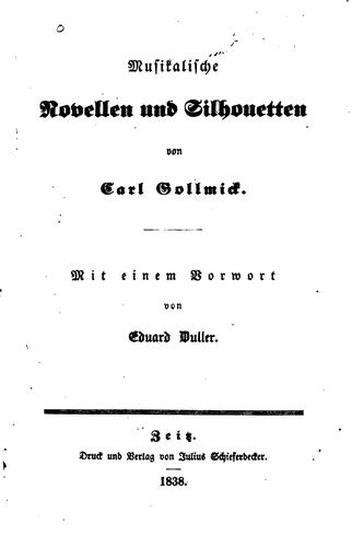 Musikalische Novellen und Silhouetten